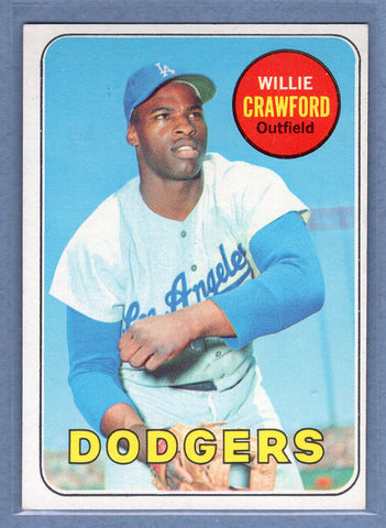 1969 Topps #327 Willie Crawford EX-MT  GO572