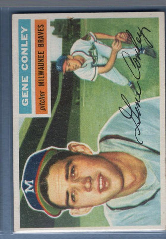 1956 Topps #17 Gene Conley VG-EX White Back  G078