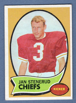 1970 Topps #25 Jan Stenerud (R) (HOF) EX   GO121