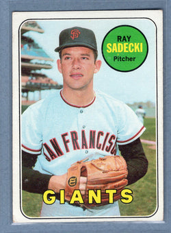 1969 Topps #125 Ray Sadecki (b) VG-EX  GO501