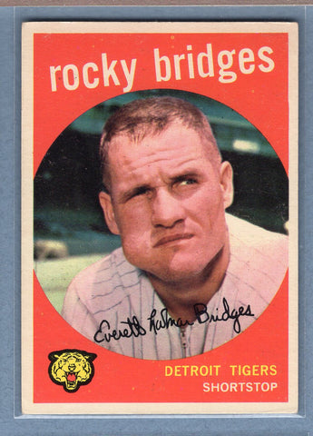 1959 Topps #318 Rocky Bridges EX  GO186
