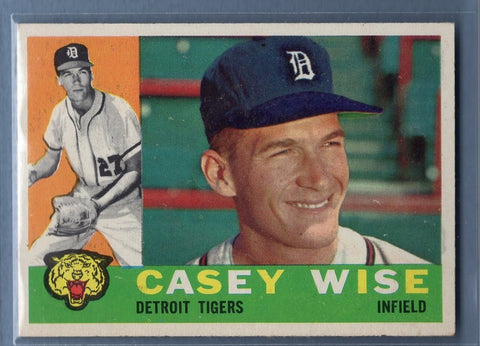 1960 Topps # 342 Casey Wise EX-MT High Grade Set Break