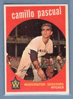1959 Topps #413 Camillo Pascual EX-MT  GO42