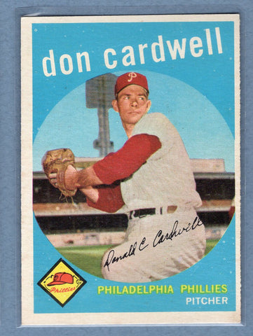 1959 Topps #314 Don Cardwell (b) EX-MT   GO207