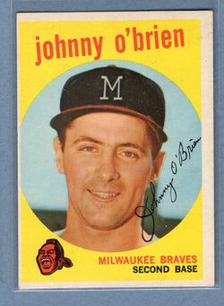 1959 Topps #499 Johnny O'Brien EX  GO42