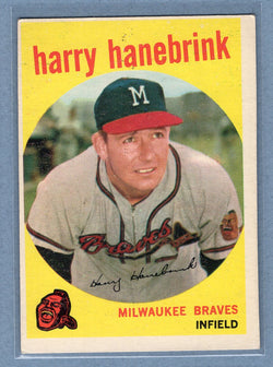 1959 Topps #322 H. Hanebrink (Traded) EX  GO186