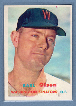 1957 Topps #153 Karl Olson EX-MT  GO150