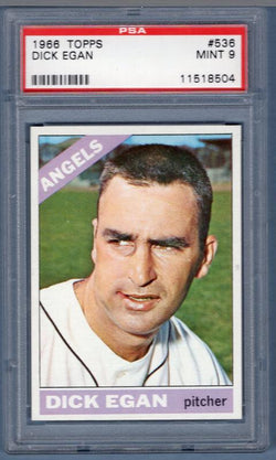 1966 Topps #536 Dick Egan PSA 9