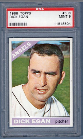 1966 Topps #536 Dick Egan PSA 9