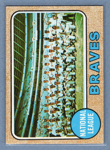 1968 Topps #221 Braves Team EX-MT  GO545