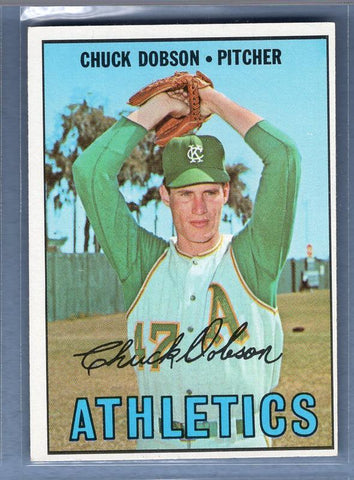 1967 Topps #438 Chuck Dobson EX-MT  GO523