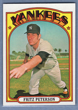 1972 Topps #573 Fritz Peterson Ex-Nm
