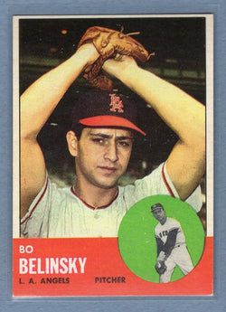 1963 Topps #33 Bo Belinsky EX   GO148