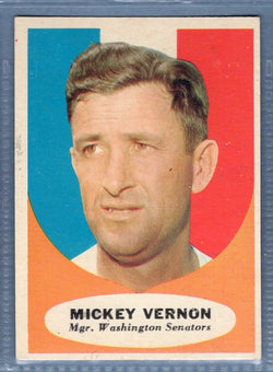 1961 Topps #134 Mickey Vernon(b) VG-EX   GO417