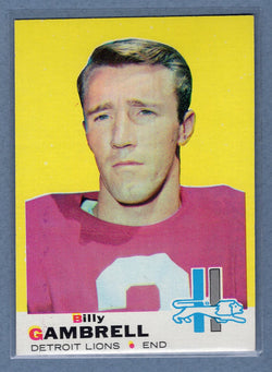 1969 Topps #101 Billy Gambrell EX-MT  GO154
