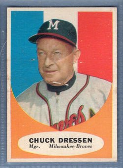 1961 Topps #137 Chuck Dressen VG   GO417