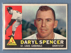 1960 Topps # 368 Daryl Spenbcer NM High Grade Set Break