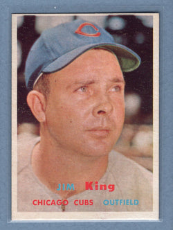 1957 Topps #186 Jim King EX-MT  GO150