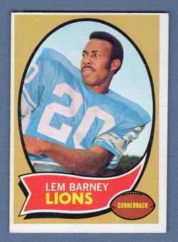 1970 Topps #75 Lem Barney (R) (HOF) EX   GO121