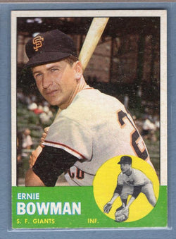 1963 Topps #61 Ernie Bowman EX   GO148