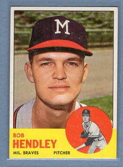 1963 Topps #62 Bob Hendley EX   GO148