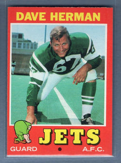 1971 Topps #124 Dave Herman NM   GO146