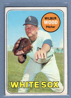 1969 Topps #123 Wilbur Wood  VG-EX  GO577