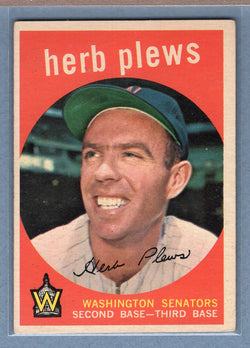 1959 Topps #373 Herb Plews EX  GO186