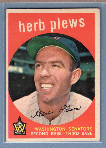 1959 Topps #373 Herb Plews EX  GO186