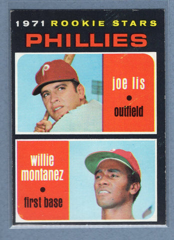 1971 Topps #138 Phillies Rookies (List/Montanez)  (b) EX-MT  GO775