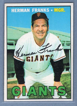 1967 Topps #116 Herman Franks EX-MT  GO397