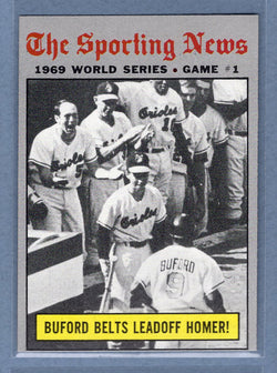 1970 Topps #305 World Series Game 1 (Buford Belts Leadoff Homer)   EX-MT  GO750