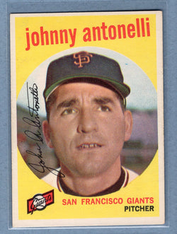 1959 Topps #377 Johnny Antonelli EX  GO186