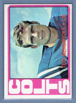 1972 Topps #93 Ted Hendricks (R) (HOF) EX-MT  GO244