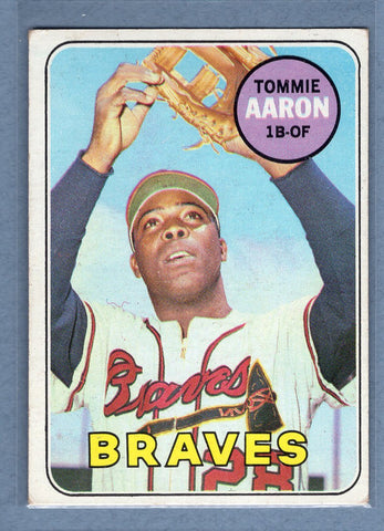 1969 Topps #128 Tommie Aaron  EX  GO577