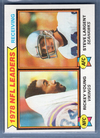 1979 Topps Football #2 Receiving Leaders(Largent) 002 NM-MT