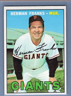 1967 Topps #116 Herman Franks EX-MT  GO308