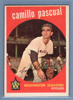1959 Topps #413 Camillo Pascual (a) EX-MT  GO186