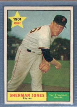 1961 Topps #161 Sherman Jones EX   GO417