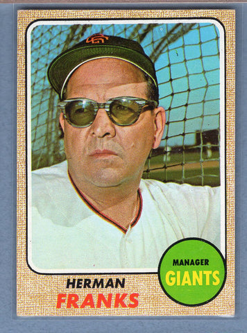 1968 Topps #267 Herman Franks EX-MT  GO545