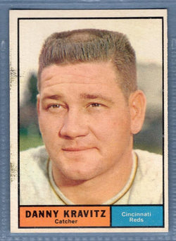 1961 Topps #166 Danny Kravitz(c) VG-EX   GO417