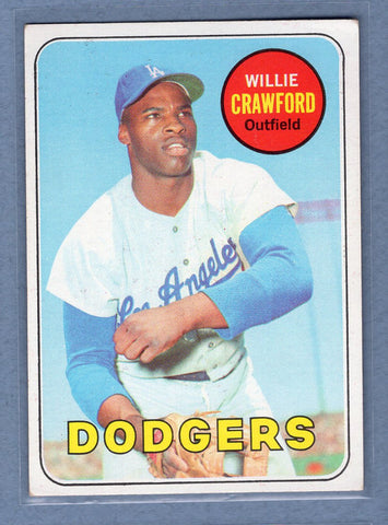 1969 Topps #327 Willie Crawford EX  GO645