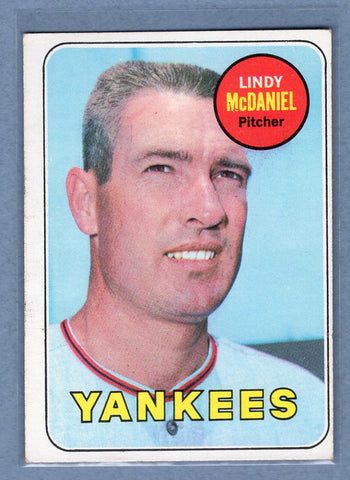 1969 Topps #191 Lindy McDaniel (b) VG-EX  GO501