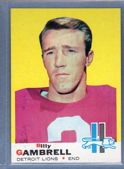 1969 Topps #101 Billy Gambrell EX-MT  GO226