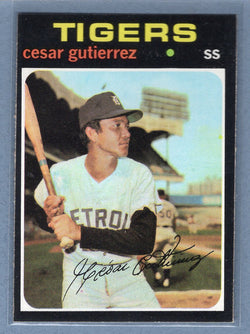 1971 Topps #154 Cesar Gutierrez  (c) EX-MT  GO775