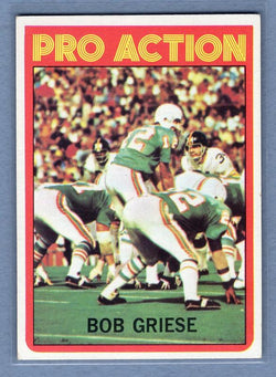 1972 Topps #132 Bob Griese (HOF) PA EX  GO244