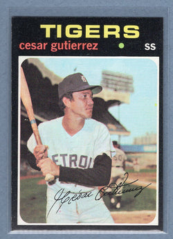 1971 Topps #154 Cesar Gutierrez  (g) EX-MT  GO775