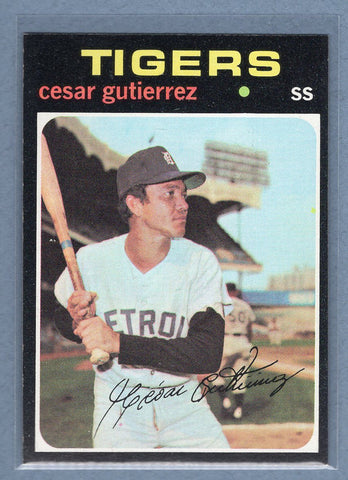 1971 Topps #154 Cesar Gutierrez  (g) EX-MT  GO775